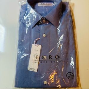 ENRO; Men’s Dress Shirt; Blue; 15 1/2- 32/33; Brand New